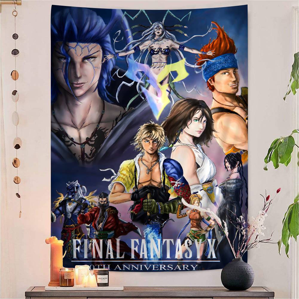 Game FFinal FFantasy X Colorful Tapestry Wall Hanging Cheap Wall Hanging Bohemian Wall Tapestries Mandala Wall Hanging Sheets
