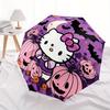1pc Halloween Hello Kitty Automatic Opening/closing Umbrella, Compact Travel Umbrella - - Festive Accessory, Sturdy Ribs Yy250807089