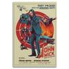 John Wick Movie Series Metal Tin Sign Retro Keanu Reeves Iron Painting Wall Art Vintage Action Film Poster Decorative Plaque f