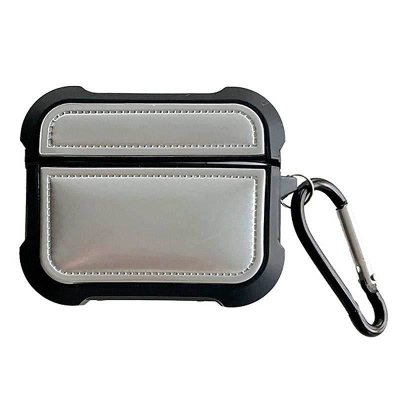 For AirPods Pro 2/Pro Down Jacket Design TPU Cover Wireless Earphone Protective Case with Anti-lost Buckle