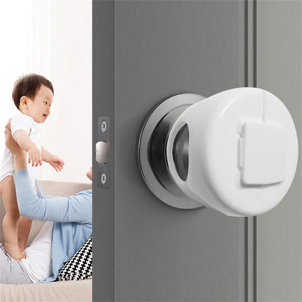 Baby Safety Door Knob Protective Cover Child Proof Designing Prevent Accidental Opening Enhancing Home Security