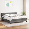 Bett mit Matratze - Maison Exclusive - 160x200cm - Verstellbares Kopfteil - Dunkelgrau - 2 Personen