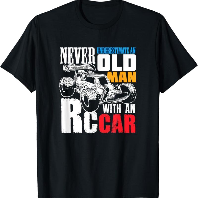 

For An RC Car Racer T Shirt - Men s Summer Cotton Graphic Tee 5XL різнокольоровий