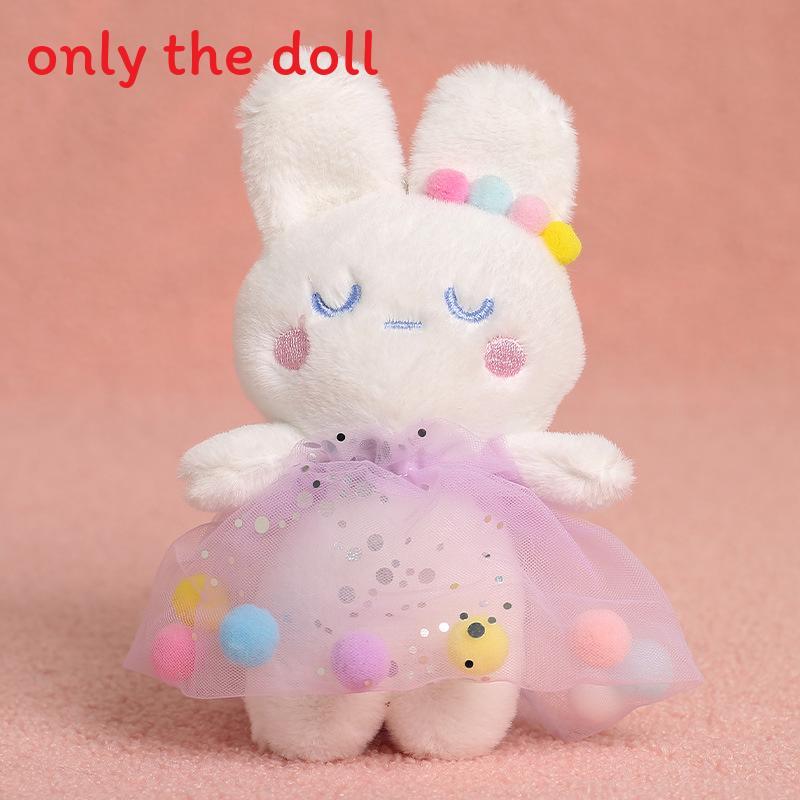 Plush Cat Keychain With Yarn Skirt Decoration For Gift And Decoration