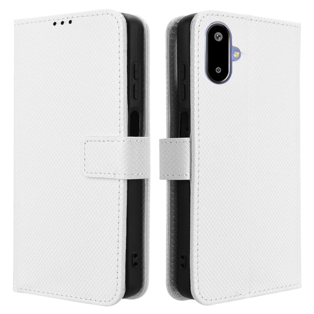 For Samsung Galaxy F06 5G/M06 5G Case PU Leather Diamond Texture Wallet Phone Cover