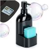 Dishwashing liquid dispenser with sponge container black 500 ml