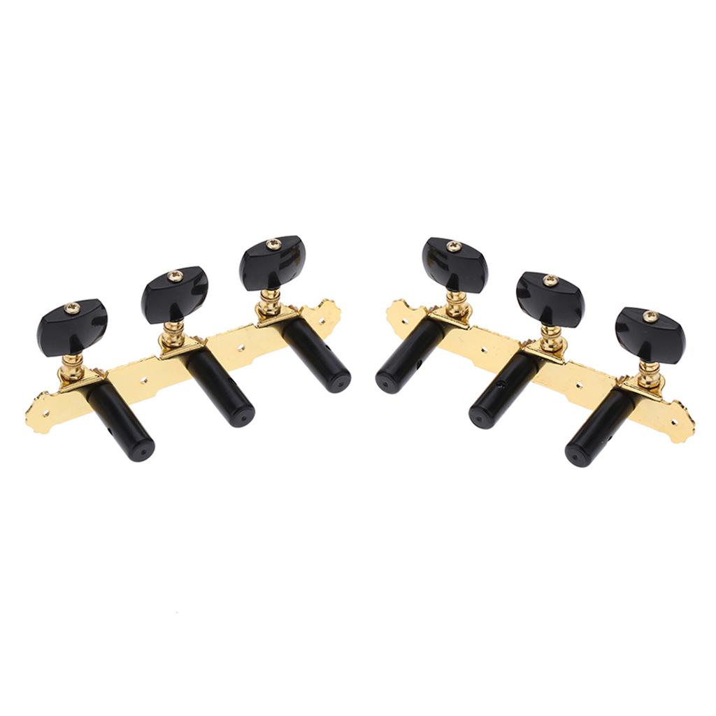 Alice AOS 020B3P 1 Pair Gold Plated 3 Machine Head Classical Guitar String Tuning Keys Pegs
