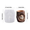 Stump Owl Flower Container Molds Candle Holder Mold Suitable for Resin Casting Handcrafted Jewelry Making and Home Deck