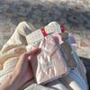 225 New Wind Silver Pink Bow Polka Dot ID Bag Cute Niche High Value Integrated Card Book Bag