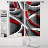 2pcs Abstract Swirl Sheer Curtain   Design Window Treatment   Living Room/Bedroom Decor   Rod Pocket Curtain