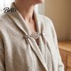 Gold Silver Cardigan Holders 4Pcs Vintage Sweater Clips for Women Girls, Retro Floral Clips, Elegant Scarf Clasps Fashion Accessories Shawl