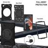 Hybrid Stand Case for Samsung Galaxy Tab A8 10.5 SM-X200 X205 X207 Armor Cover With Rotating Portable Handle Grip Shoulder Strap