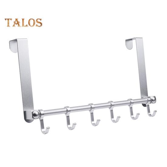 

Дверной крючок, прочный, компактный, 6 крючков, полезный ключник, вешалка для одежды, крючок для хранения, принадлежности для туалета серебряный