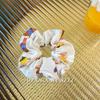 Scrunchie Multi Styles Floral Plaid Soft Fabric Minimalist Versatile Women Hair Tie Hair Accessories