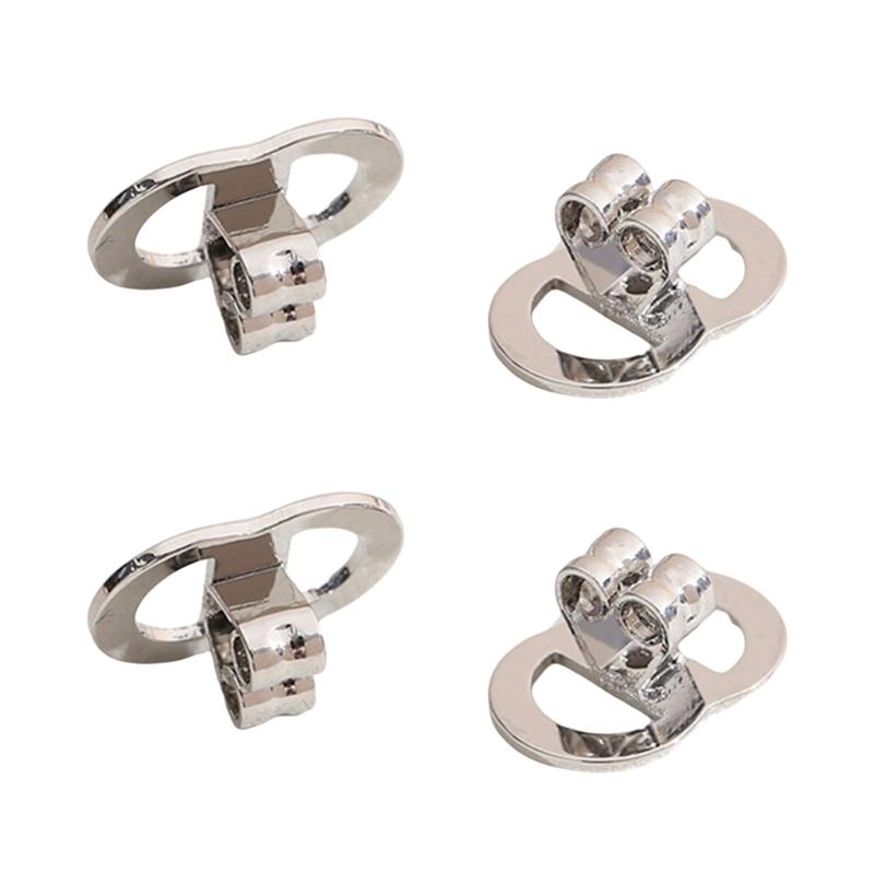 Ohrringverschlüsse in Gold oder Silber mit sicherer 8-Form-Struktur für große Ohrringe, bequeme Passform, universelle Kompatibilität