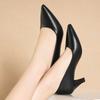 Zapatos De Mujer Women Cute Sweet Black Patent Leather Spring Slip On Stiletto Heel Shoes Lady Beige Office Work Pumps Ga388