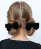 Girls' Fashion Retro Velvet Bow Headband, Versatile And Classic