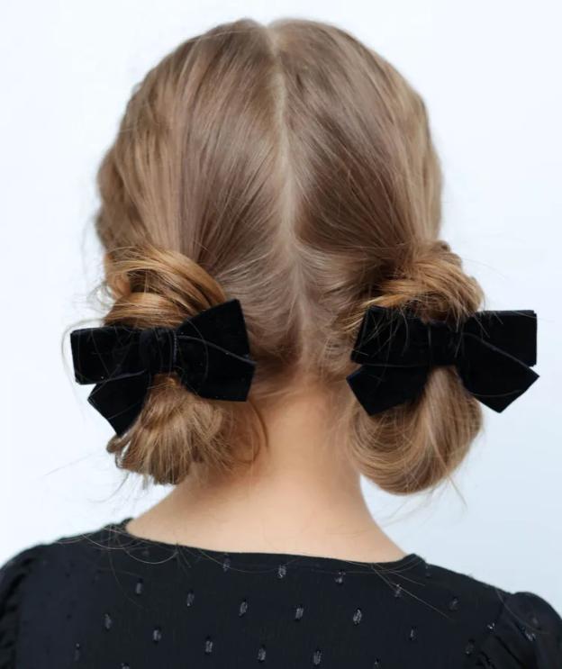 Girls' Fashion Retro Velvet Bow Headband, Versatile And Classic