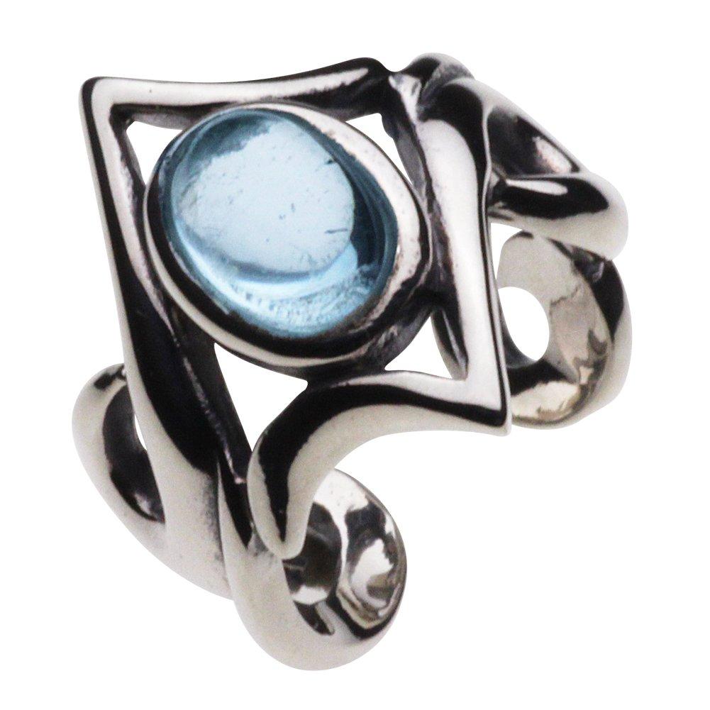 

Серьги-каффы Night Line Blue Topaz 925 Silver e0195 [Cenote] [Серебряные аксессуары]