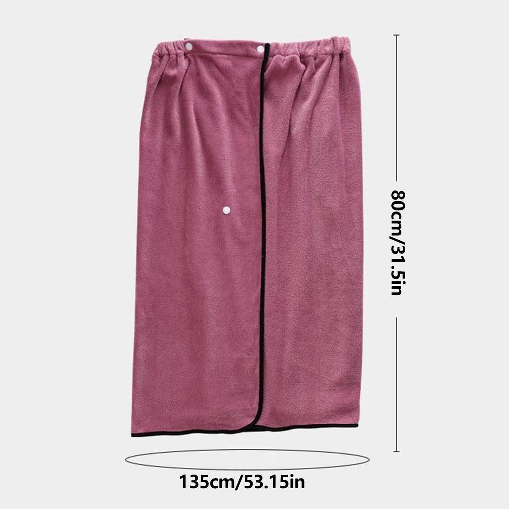 Wrap Towel Robe For Women 53X31 Inch Thickened Soft Bath Skirt Towel Wrap For Women For Ladies Girls Teens Adults Swimming Spa