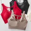 Women Bra Adjustable Shoulder Strap Hollow Out Floral Pattern Lace Anti-exposure Maximum Comfort