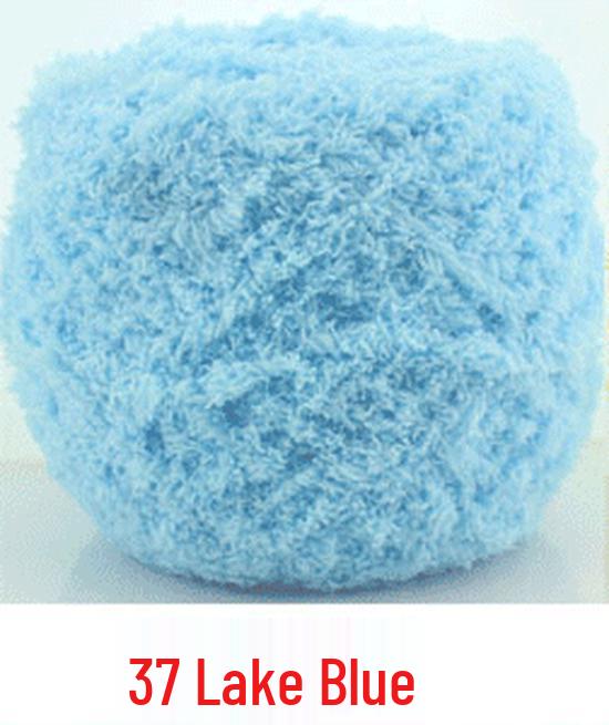 Dreifädiges Korallenfleece Flauschgarn für handgestrickte Chunky Schals und Handtücher