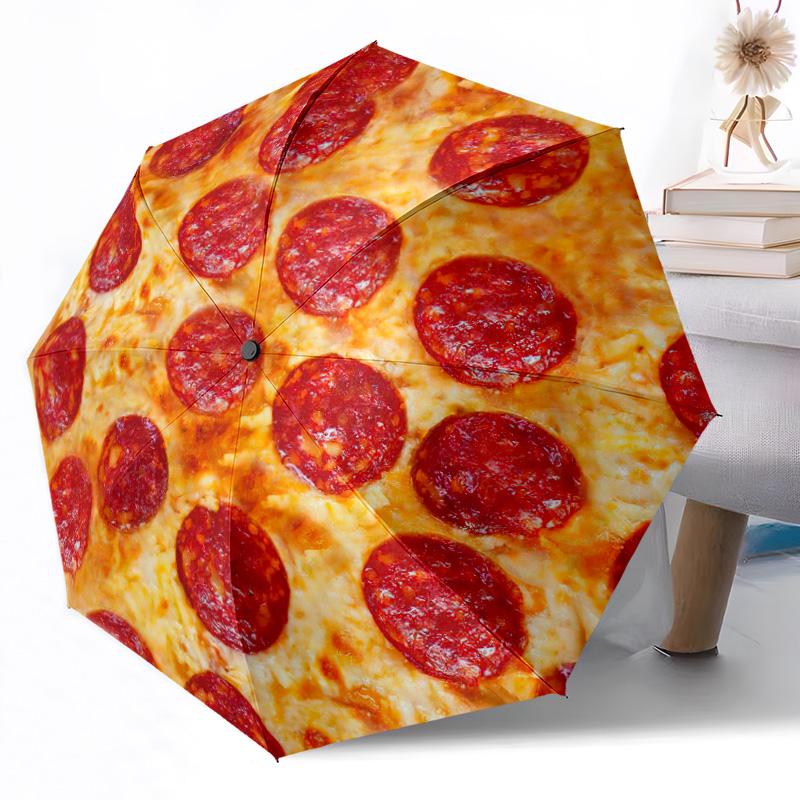 Diseño de Rodaja de Sandía Paraguas Automático para Exteriores Diseño Retráctil con 8 Varillas Durabilidad Ligero Regalo Perfecto para Amigos Familia