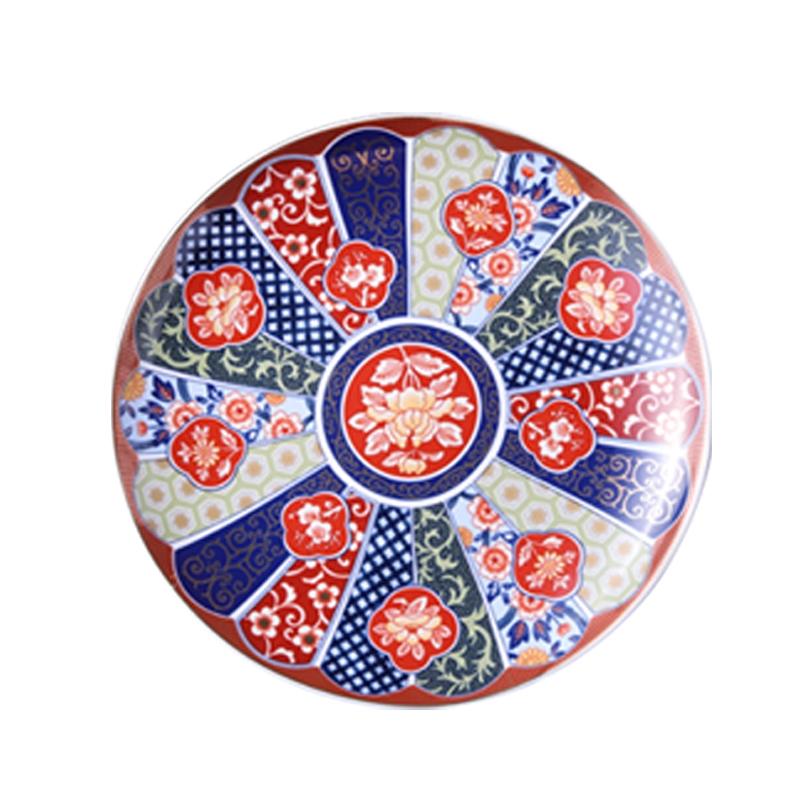 8-inch ceramic Hand decal round flat dessert Hotel Restaurant cuisine Sashimi