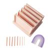 Polymer Clay Roller Tool Set Thickness Clay Rolling Guide Making Smooth Clay Crafting Tool for Jewelry Pottery Crafting