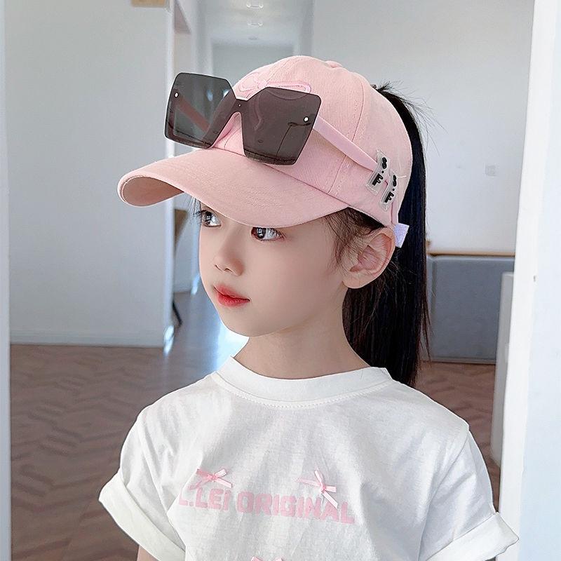 Детская бейсболка Летняя Небо Верх УФ-луч Девочка Бейсболка Весна и Осень Детская Солнцезащитная Шляпа (48-52cm)