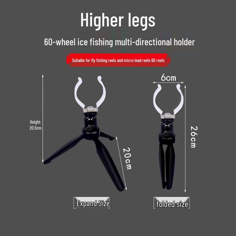 Winter Fishing Adjustable Folding Tripod Rod Holder