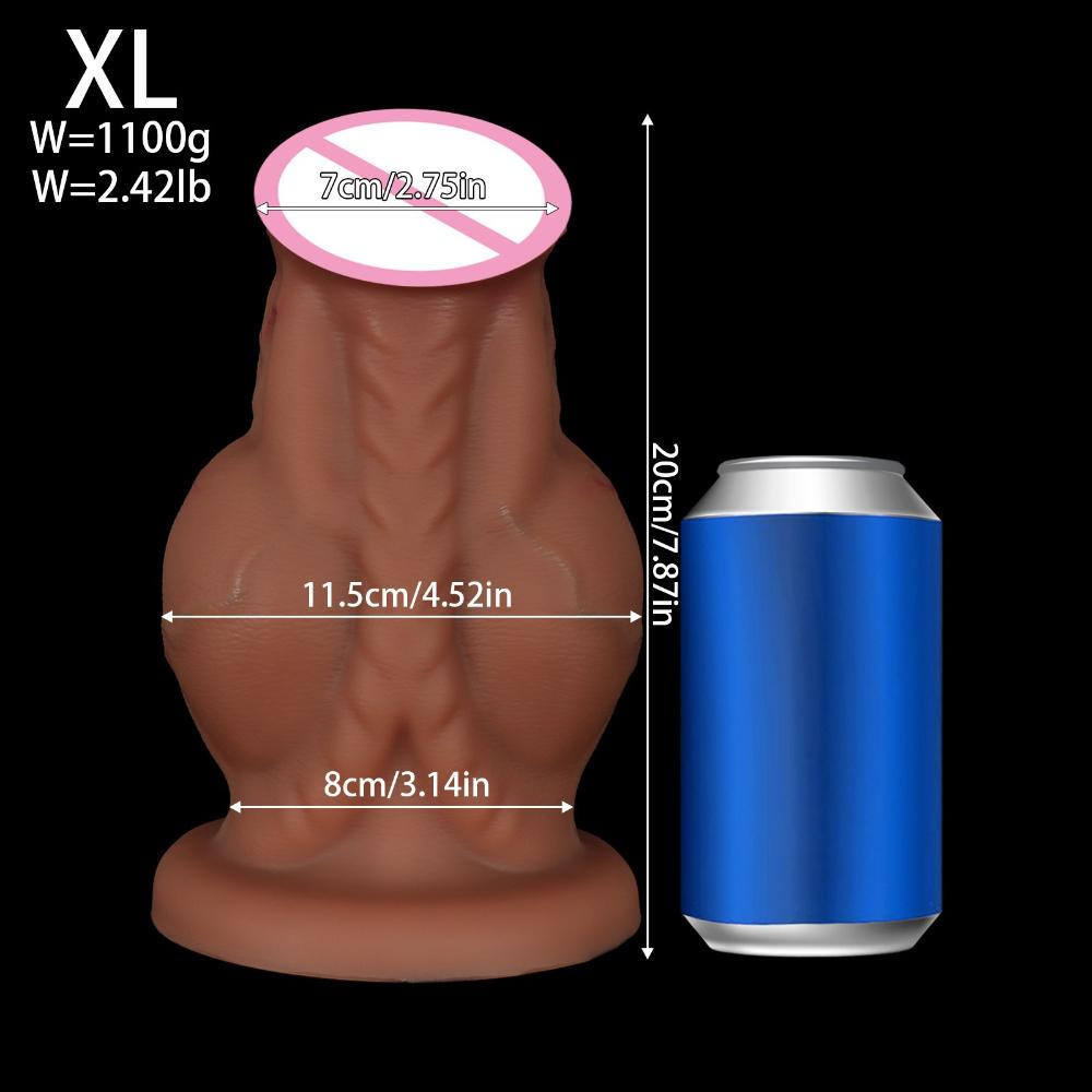 Realistischer Pferde-Dildo - Großer Silikon-Anal-Dilatator für Frauen Erwachsenen-Massagegerät