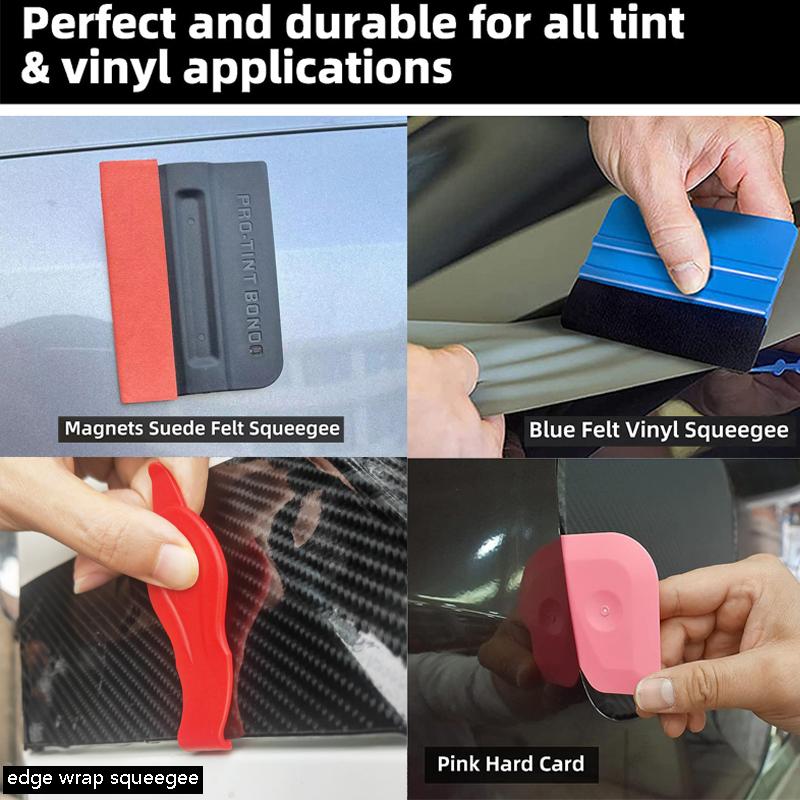 40Pcs Car Window Tint Kit Vinyl Wrap Squeegee Window Film Tinting Installation Tool Razor Scraper Micro Squeegee Vinyl Cutter