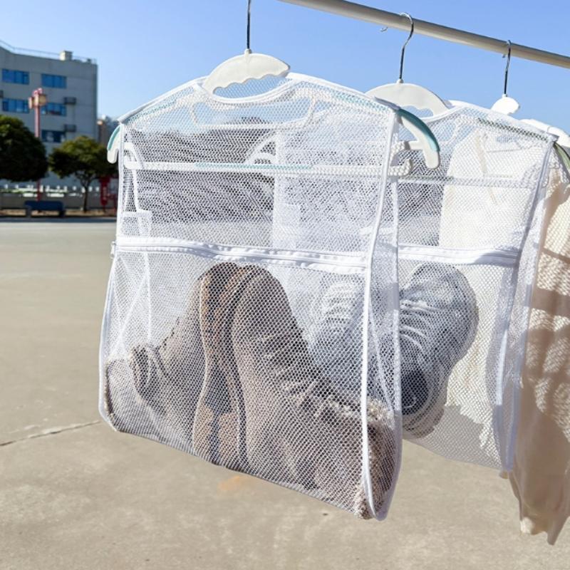 Sneaker-Waschbeutel Strapazierfähiges Gewebe Dicke Schicht Wäschebeutel Für Schuhe Kleidung Lüften Trocknen Netzbeutel Wiederverwendbar Für Damen Herren