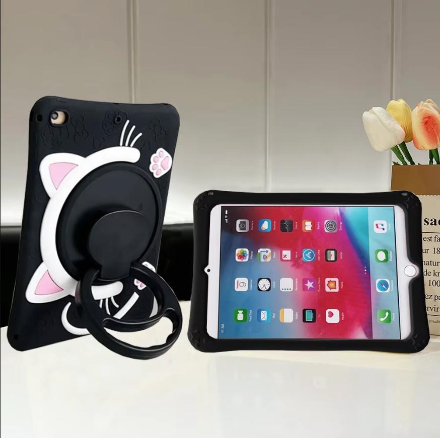 Funda Kids case for iPad 7th 8th 9th 10th Gen Case silicone Rotation Stand case For IPad 9.7 10.2 10.5 10.9 Pro11 Air11 mini 6 7