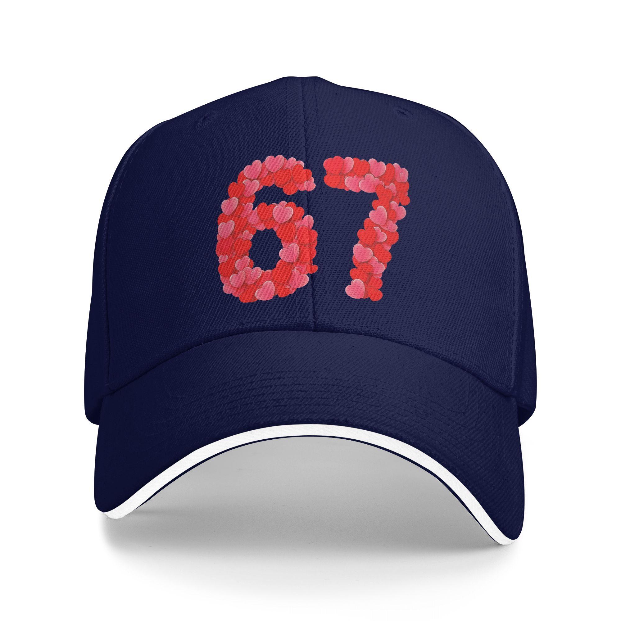 

WoUnisex Unisex Valentines Day 67 Meme Funny Six Seven Outdoor Hat Summer Sun Cap Casual Baseball Cap 2026 Golf Hats One Size