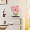 High-end Floral Tabletop Clock Cute Cartoon Mute Clock Modern Flower Display Clock  Bedroom