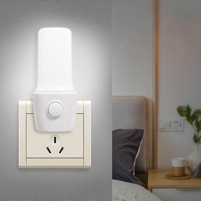 Xiaomi New Saving Sensor Light Control Plug-in LED Sleep Night Light With Switch Baby Feeding Bedroom Wake Up Decoration Bedside Lamp