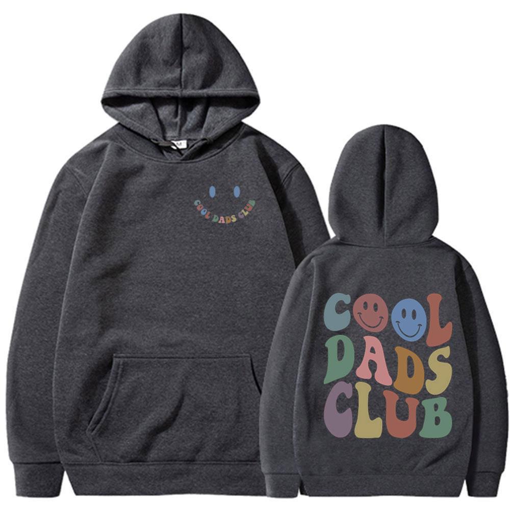 Cool Dad Club Funny Meme Hoodies Men Clothing Dads Birthday Long Sleeves Hooded Sweatshirts Grandfather Husband Fathers Pullover