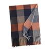 New Checkerboard Men's Imitation Cashmere Scarf Winter Commuting Cold Neck Protection Scarf Simple Warm Shawl