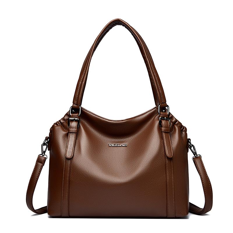 Damen Minimalistische Handtasche, Schultertasche mit großem Fassungsvermögen, Vintage Handtasche, Damenhandtasche, Modische Alltags-Schultertasche