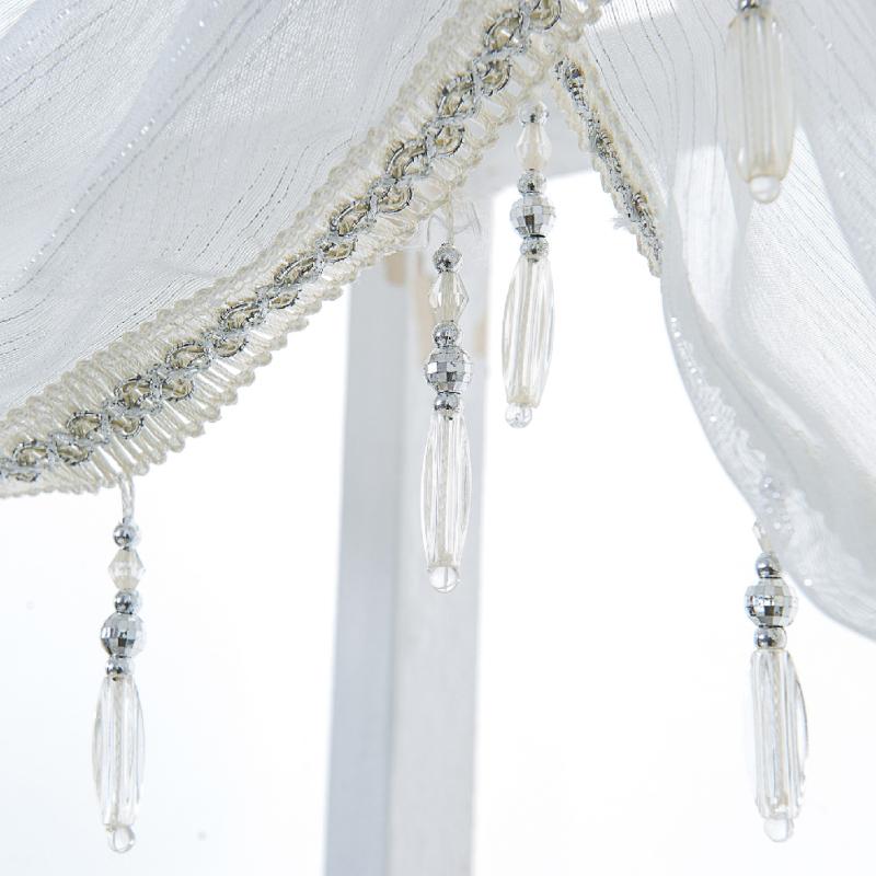 White Window Curtain Sheer Voile Drapes for Living Room Bedroom Balcony Bathroom