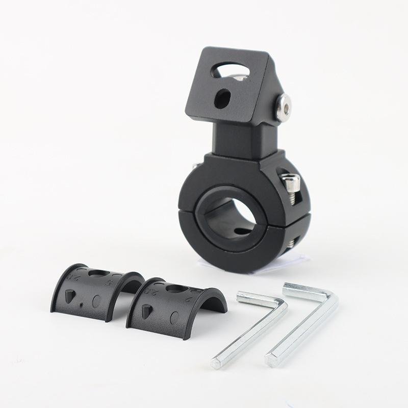 Adjustable Motorcycle Led Light Brackets Bumper Modified Headlight Mount Bracket Universal Mount Kit Internal Dia 18-32Mm