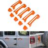 Orange Door & Tailgate Handle Cover Trim for 18+Jeep Wrangler JL JLU Accessories
