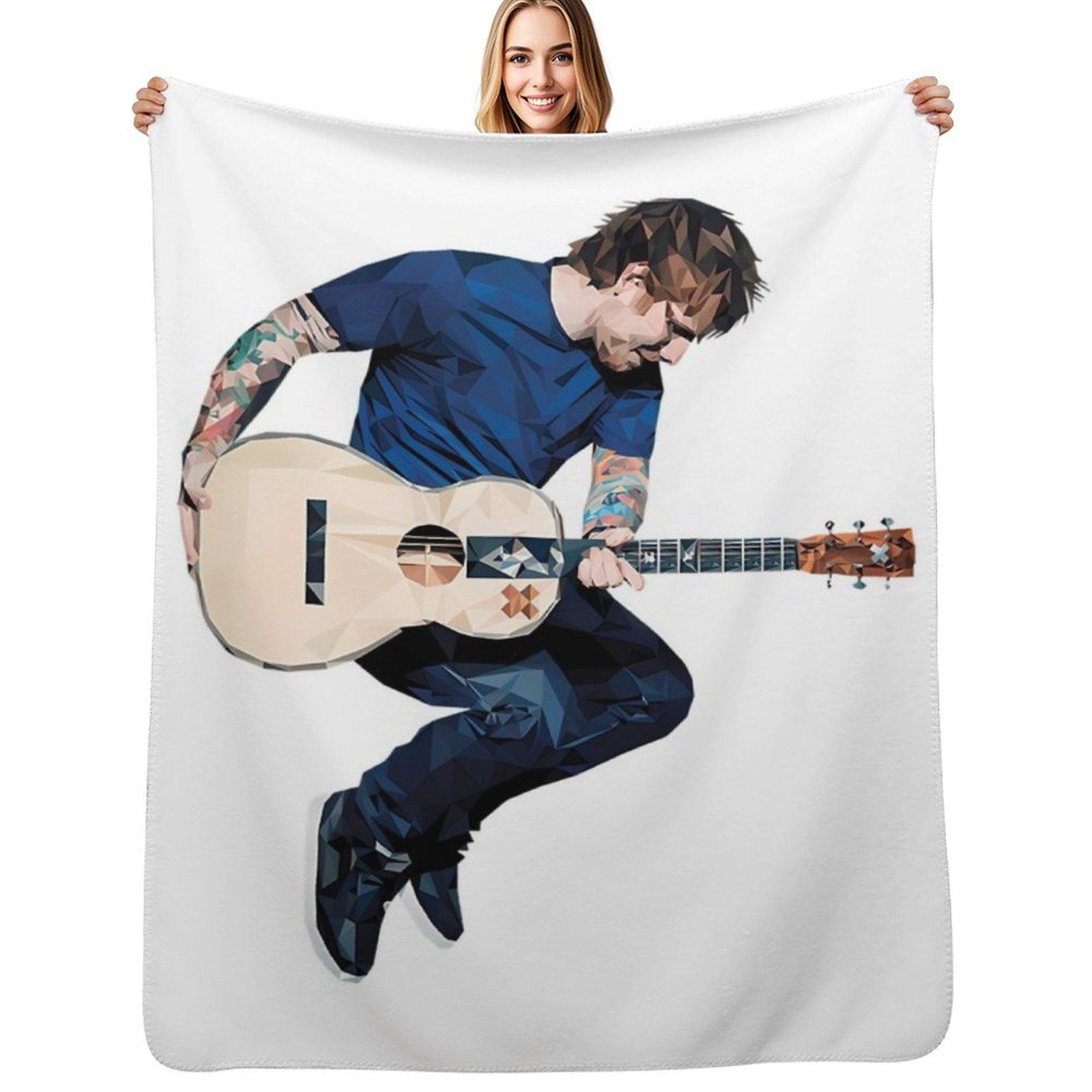 Ed Vintage - Ed The Mathematics Tour Throw Blanket Color Fast Cozy Throw Blanket Size: 75*100cm, Weight: 230 GSM