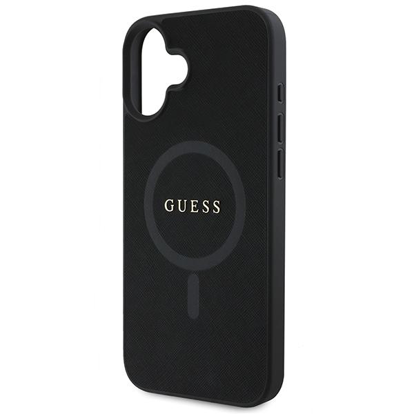 Guess Guhmp16Mpsahmck Iphone 16 Plus6.7 Czarny/Black Hardcase Saffiano Classic Logo Magsafe