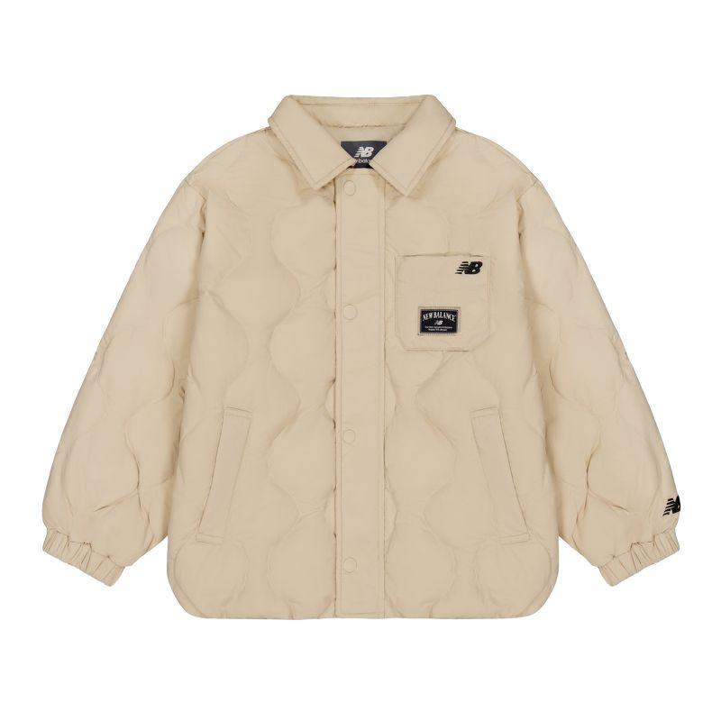 New Balance Kids Down Jackets Lapel Moderate Windproof 7PF4E023-BEI 160