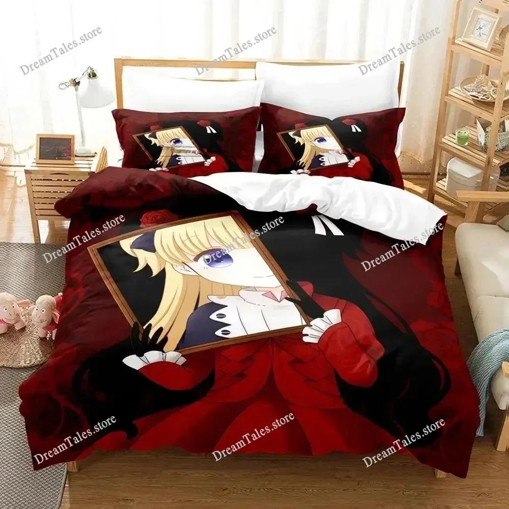 3D-gedrucktes Anime SHADOWS HOUSE Bettwäsche-Set Bettbezug Schlafzimmer-Decke Einzel-Doppel-King-Size-Steppdeckel Heimtextilien963