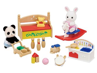 Sylvanian Families Puppen- und Möbelset Spielzeugset Weißes Kaninchen und Baby ST Mark zertifiziert Ab 3 Jahren Spielzeug Puppenhaus Sylvanian Families Epoch EPOCH