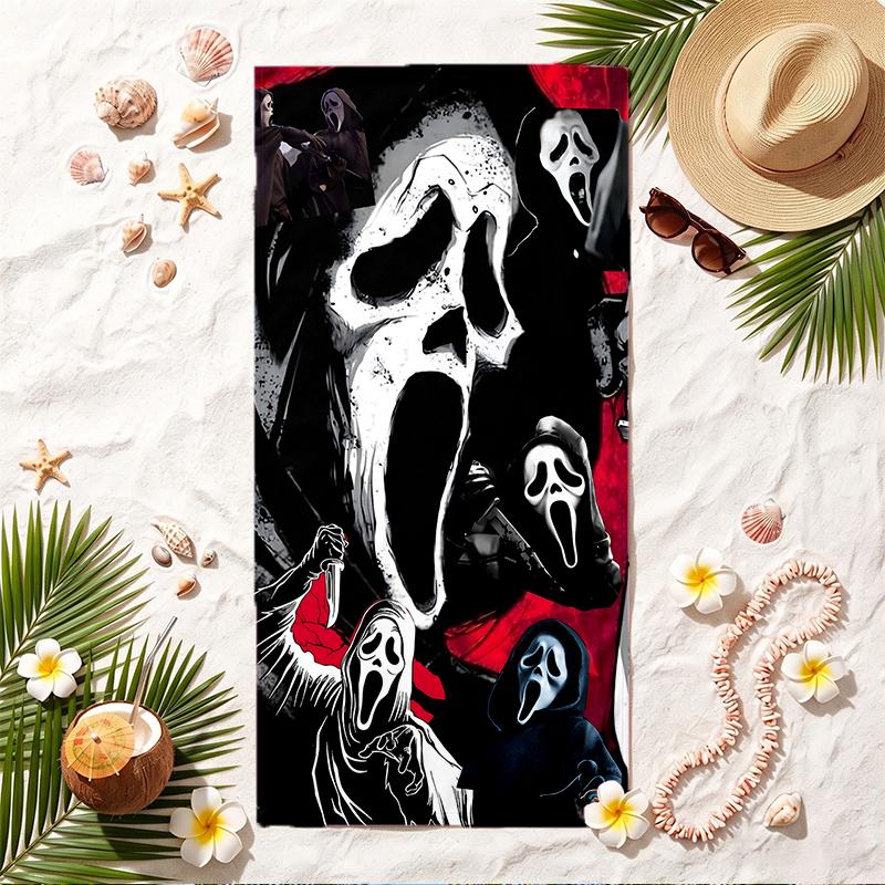 Ghostface Soft Beach Towel Stylish Beach Pool Towel for Summer Seaside Vacation Travel